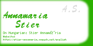 annamaria stier business card